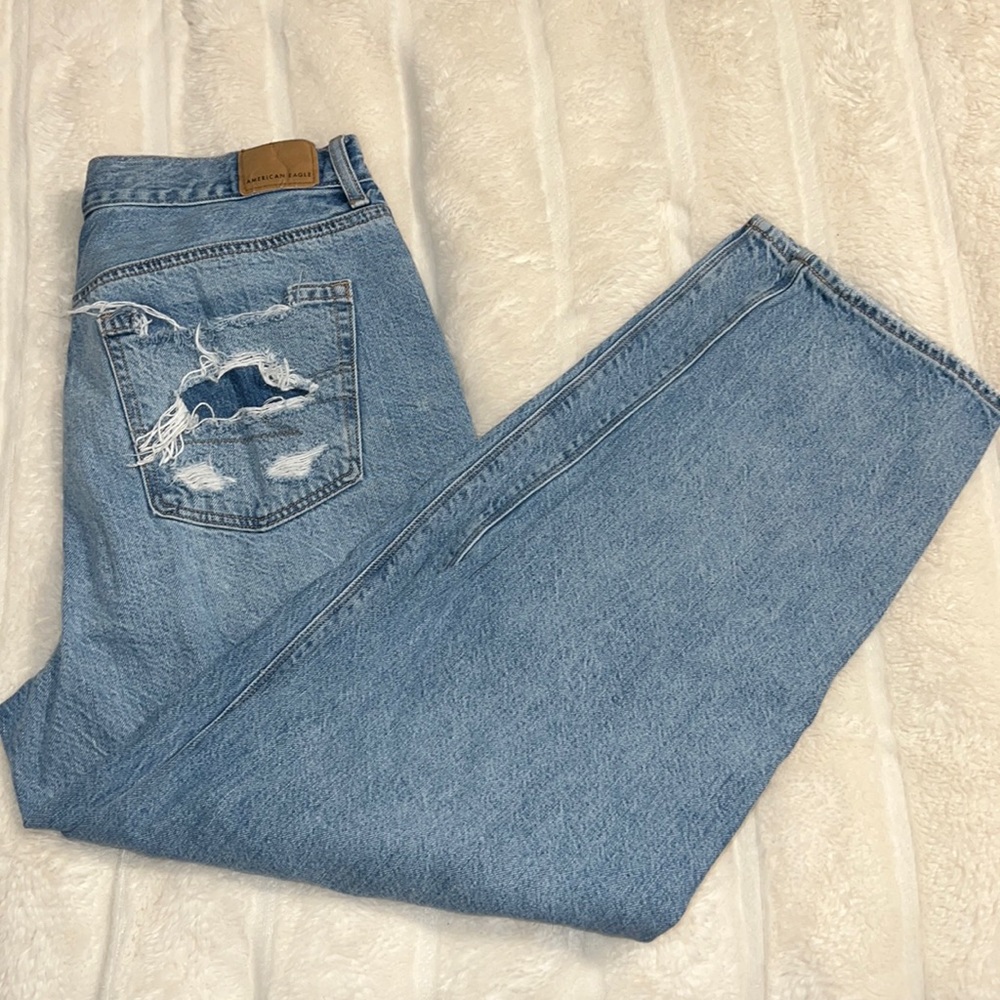 American Eagle Extremely Distressed Boyfriend Jeans